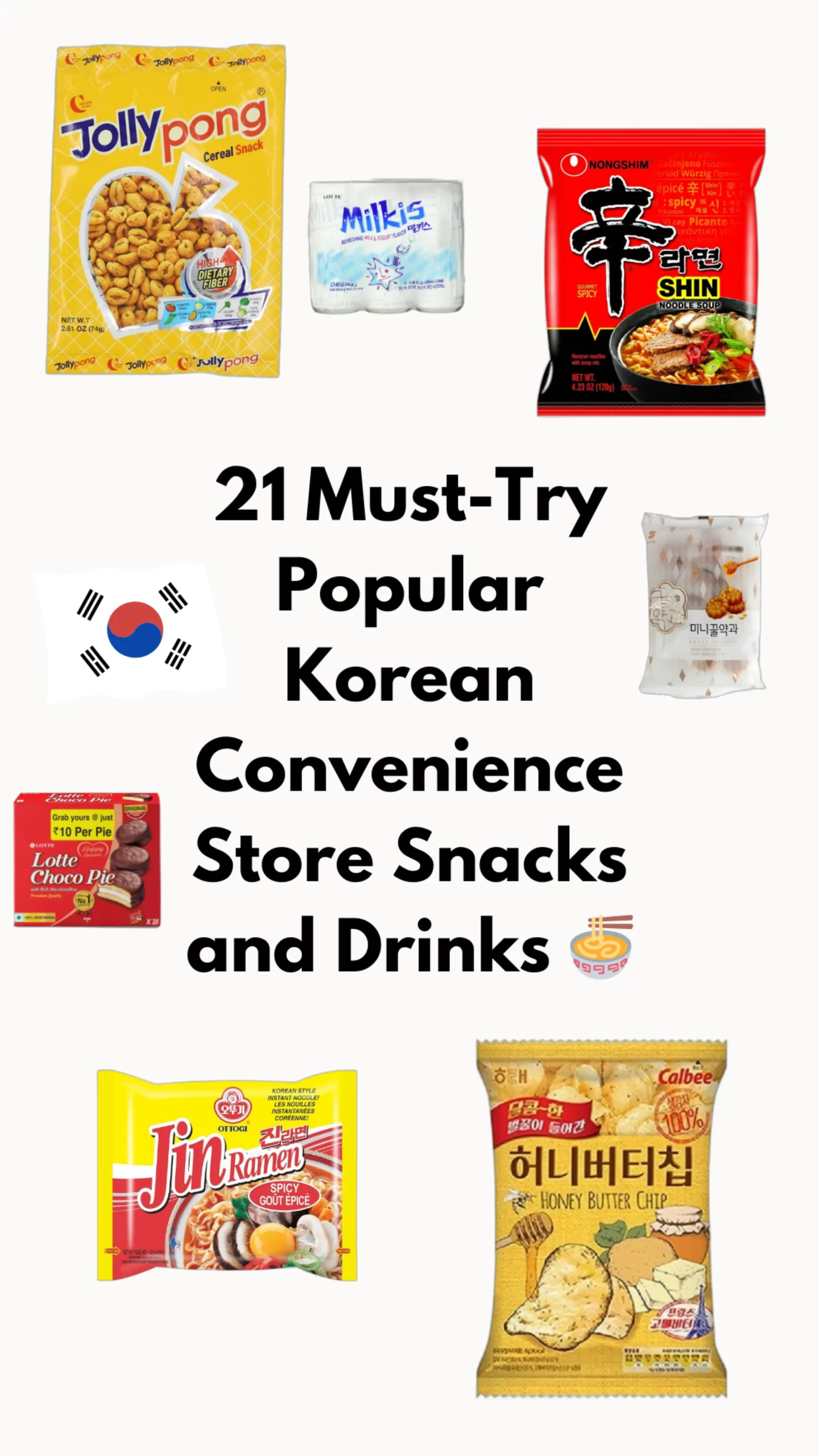 21 Must-Try Popular Korean Convenience Store Snacks and Drinks 🍜