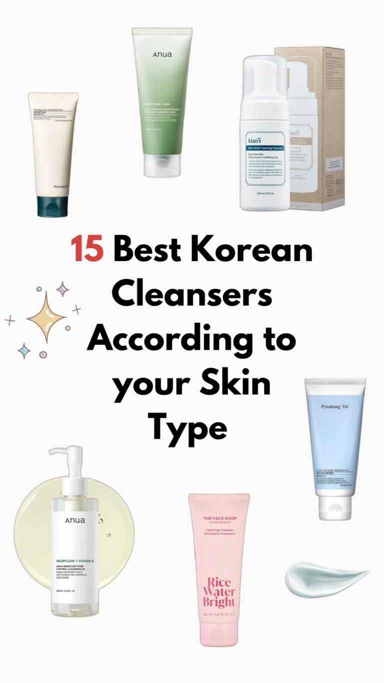 best korean cleansers according to your skin type
