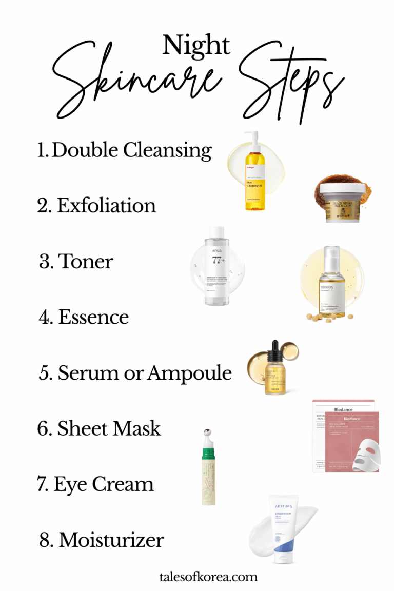 The Ultimate Korean Night Skincare Routine for Glowing Glass Skin
