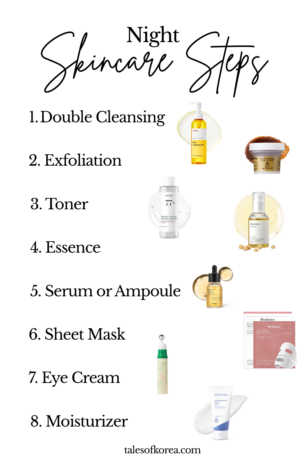 The Ultimate Korean Night Skincare Routine for Glowing Glass Skin