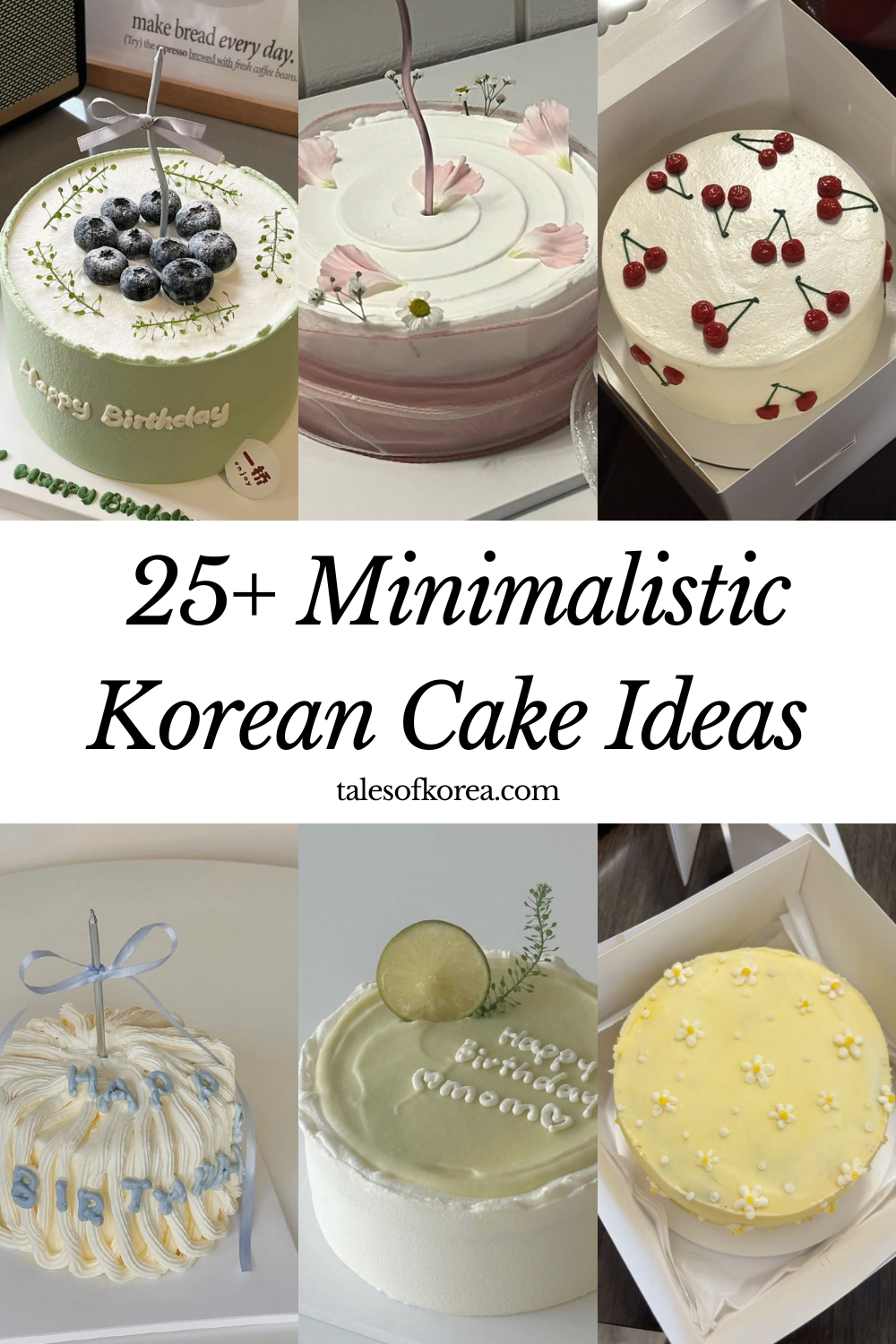 25+ Cute Minimalist Korean Cake Ideas & Aesthetic Designs